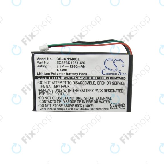 Garmin Nuvi 1400, 1450, 1450T, 1490LMT, 1490T, 1490T Pro - Akkumulátor ED38BD4251U20 1250mAh HQ
