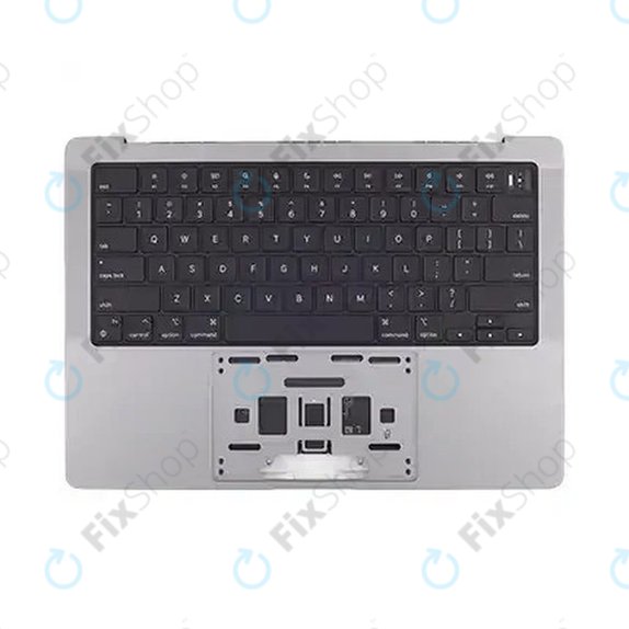 Felső billentyűzetkeret MacBook Pro 14", A2918 (2023), US billentyűzettel és akkumulátorral, Space Gray, 661-35708, Genuine Apple