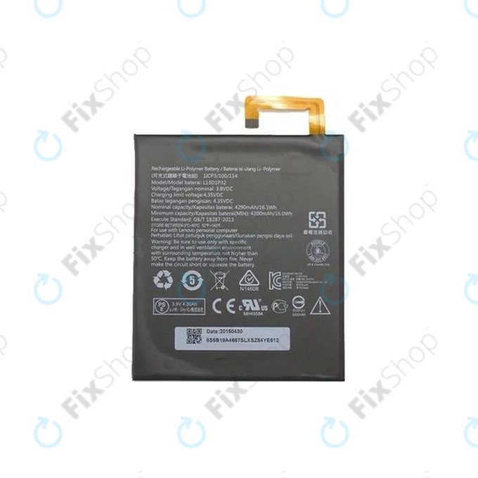 Lenovo Tab 2 A8-50, S8-50 - Akkumulátor L13D1P32 4290mAh