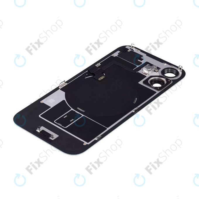 Apple iPhone 16 - Hátsó üveg + Kamera lencse + Fémlemez + Magsafe mágnes (Teal)