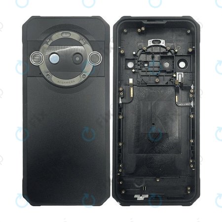 iGet Blackview BL9000 Pro - Akkumulátor Fedőlap Komplett (Black)