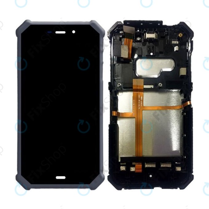 Caterpillar CAT S50 - LCD Kijelző + Érintőüveg + Keret (Black) TFT