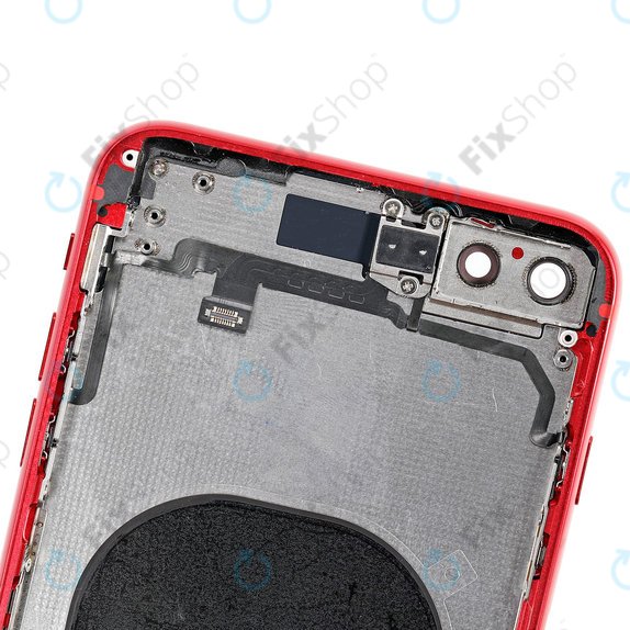 Apple iPhone 8 Plus - Hátsó Ház Apró Alkatrészekkel (Red)
