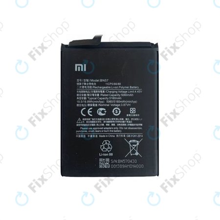 Xiaomi Poco X3 NFC, X3 Pro - Akkumulátor BN57 5160mAh - 460200003J1G Genuine Service Pack