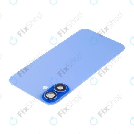 Apple iPhone 16 - Hátsó üveg + Kamera lencse + Fémlemez + Magsafe mágnes (Ultramarine)