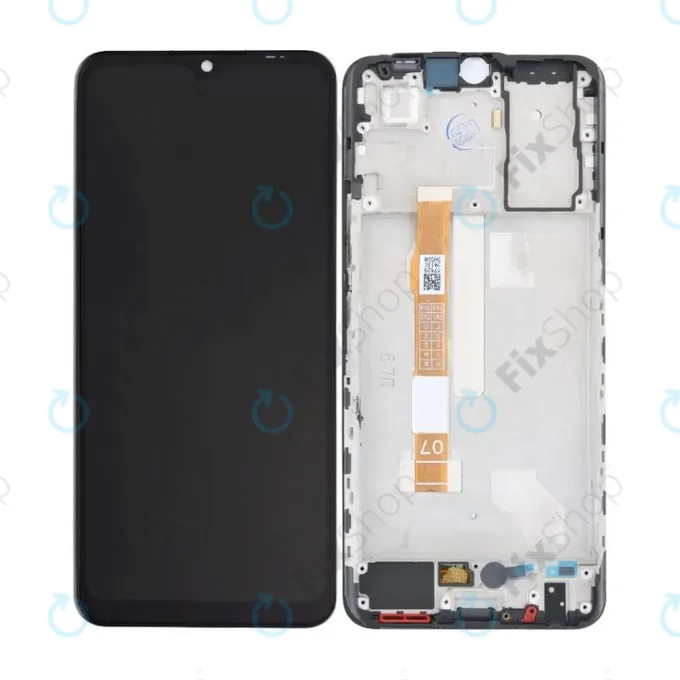 Vivo Y55 - LCD Kijelző + Érintőüveg + Keret (Starlight Black) OLED