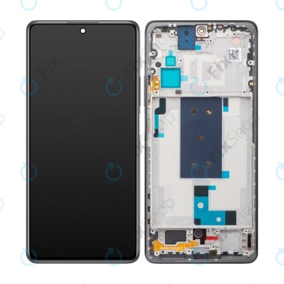 Xiaomi 11T, 11T Pro - LCD Kijelző + Érintőüveg + Keret (Moonlight White) TFT
