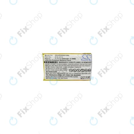 Apple iPod Shuffle (1st Gen) - Akkumulátor 616-0212 250mAh HQ