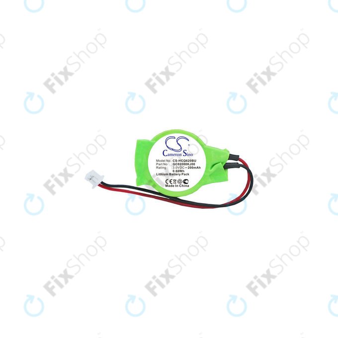 Akkumulátor CMOS for Advent, Asus, HP, MSI, 200mAh, Lithium, 3V, GC02000KJ00, HQ