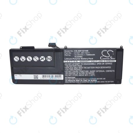 Apple MacBook Pro 15" A1286 (Mid 2009 - Mid 2010) - Akkumulátor A1321 7200mAh HQ