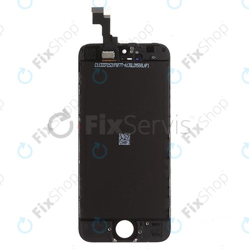 Kijelző iPhone 5S, SE, Black, Érintőüveg kerettel