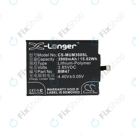 Xiaomi Redmi 3, 3S, 3 Pro, 4X - Akkumulátor BM47 3900mAh HQ