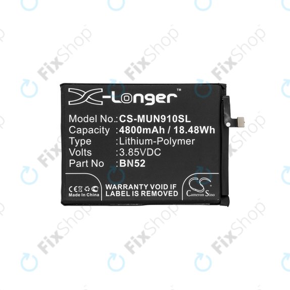 Xiaomi Redmi Note 9 Pro - Akkumulátor BN52 4800mAh HQ