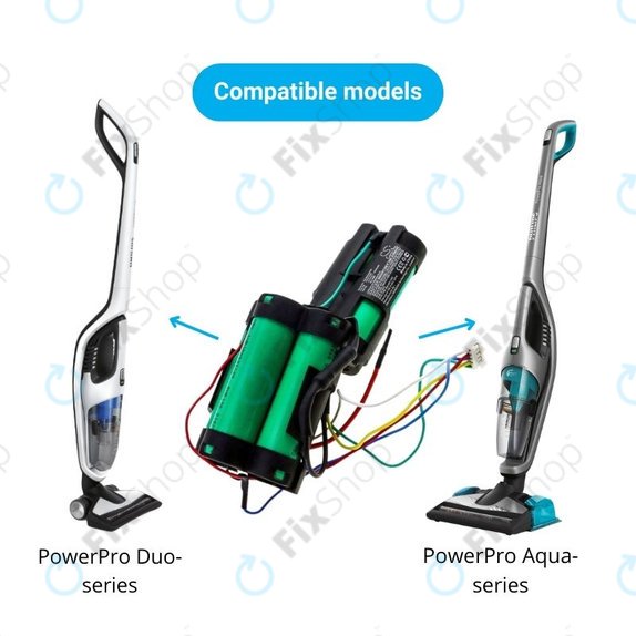 Philips PowerPro Duo, PowerPro Aqua - Akkumulátor 5ICR19/65 Li-Ion 18.5V 2500mAh HQ