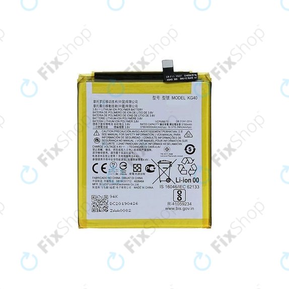 Motorola Moto E7, G8, G8 Play, One Macro - Akkumulátor KG40 4000mAh