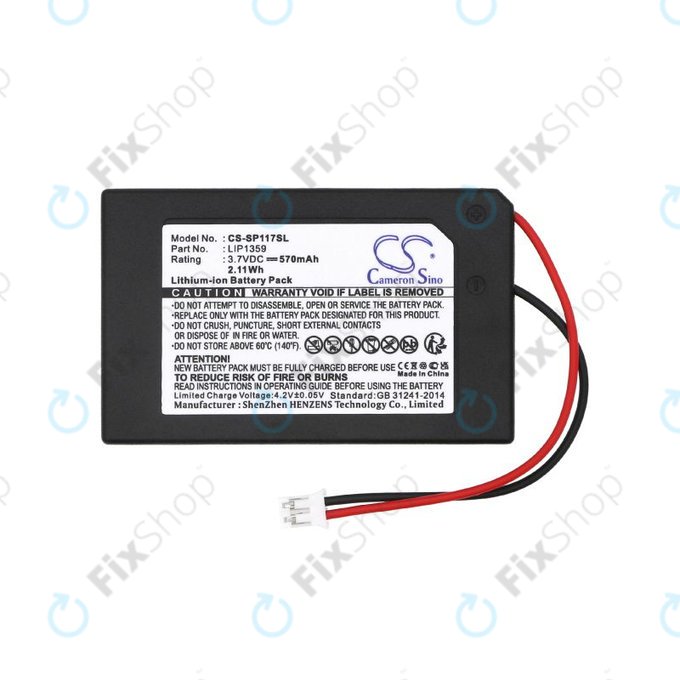 Akkumulátor Sony Dualshock 3, 570mAh, Li-Ion, 3.7V, LIP1359, HQ