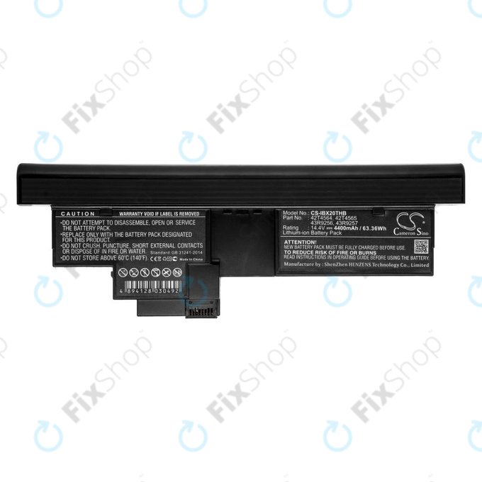 Akkumulátor Lenovo Thinkpad X200, X200s, 4400mAh, Li-Ion, 14.4V, 42T4564, HQ