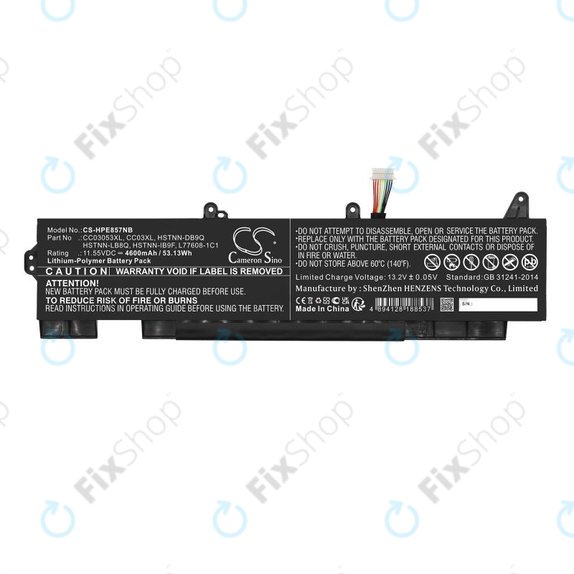 Akkumulátor HP ZBook Firefly 15 G7, G8, EliteBook 855 G7, G8, 850 G7, G8, 4600mAh, Li-Pol, 11.55V, CC03053XL, HQ