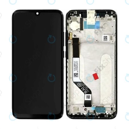 Xiaomi Redmi Note 7 M1901F7G M1901F7H - LCD Kijelző + Érintőüveg + Keret (White) - 560460002033 Genuine Service Pack