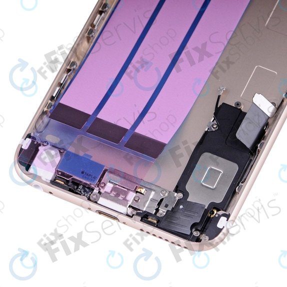 Apple iPhone 6S Plus - Hátsó Ház Apró Alkatrészekkel (Gold)