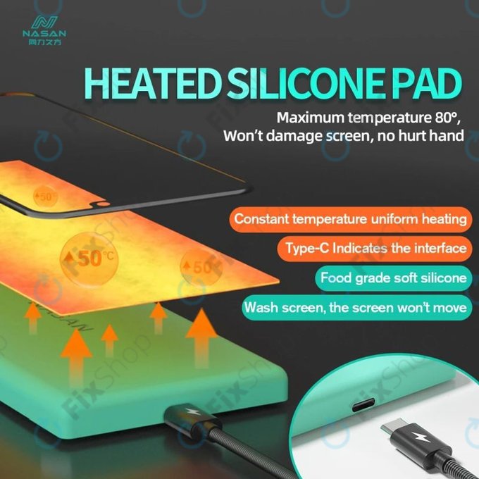 Nasan - Kompaktos hőpad LCD kijelzők szétszereléséhez