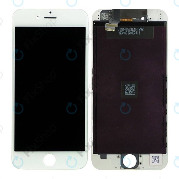 Kijelző iPhone 6, White, Érintőüveg kerettel
