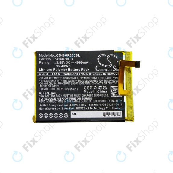 Akkumulátor Blackview BV5500, 4000mAh, Li-Pol, 3.85V, 416078PH, HQ