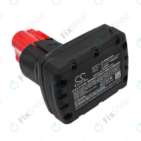 Akkumulátor Milwaukee M12 Redlithium XC 4.0, 6000mAh, Li-Ion, 12V, M12 B3 XC, M12 B4 XC, HQ