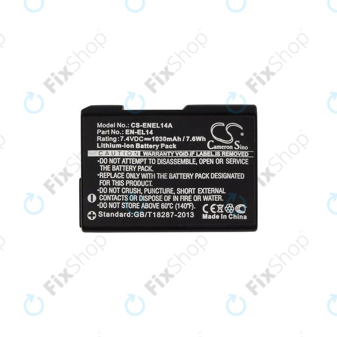 Nikon Coolpix D-series, P-series - Akkumulátor EN-EL14 Li-Ion 1030mAh HQ