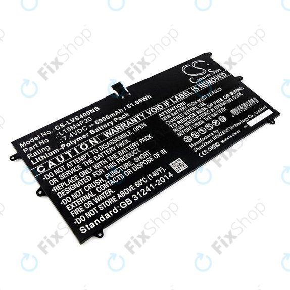 Akkumulátor Lenovo Yoga 4S, 900S, 6900mAh, Li-Pol, 7.4V, L15M4P20, HQ