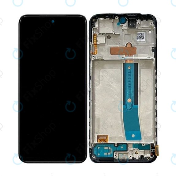 Xiaomi Redmi Note 12S - LCD Kijelző + Érintőüveg + Keret (Onyx Black) OLED