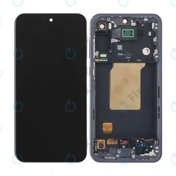 Samsung Galaxy A55 A556B - LCD Kijelző + Érintőüveg + Keret (Awesome Iceblue) TFT
