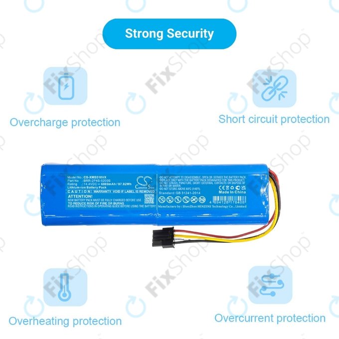 Xiaomi Mi Robot Vacuum Mop-series, Dream-series, Roborock-series - Akkumulátor BRR-2P4S-6800 Li-Ion 14.4V 6800mAh HQ