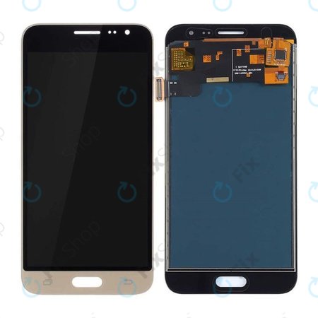 Samsung Galaxy J3 J320F (2016) - LCD Kijelző + Érintőüveg (Gold) OLED