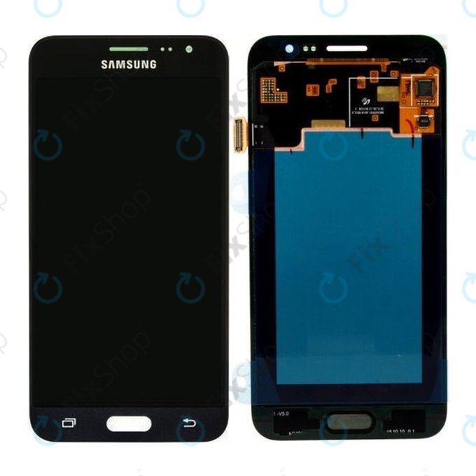 Samsung Galaxy J3 J320F (2016) - LCD Kijelző + Érintőüveg (Black) - GH97-18414C, GH97-18748C Genuine Service Pack