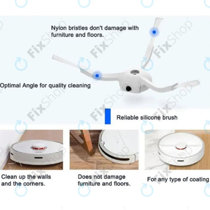 Pótalkatrész készletXiaomi Mi Robot Vacuum Mop 2 Pro, 2 Lite (1x Főkefe, 2x Szűrő, 2x Oldalkefe, 2x Felmosórongy)
