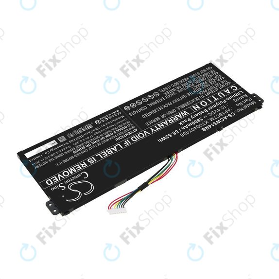 Akkumulátor Acer ConceptD 3, Spin 5, Swift 3, 5, X, Travelmate Spin P4, 3800mAh, Li-Pol, 15.4V, AP18C7M, HQ