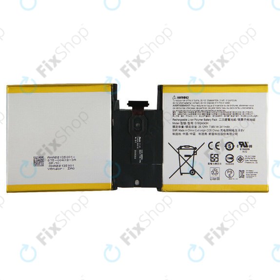Microsoft Surface Go - Akkumulátor G16QA043H 3411mAh