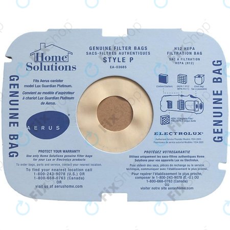 Electrolux, Aerus - Porzsák (Style-P)