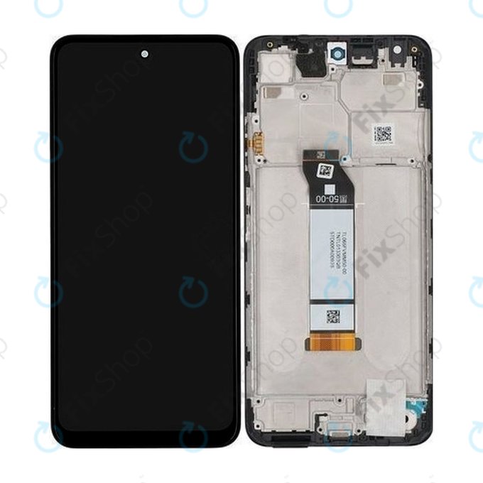Xiaomi Poco M3 Pro - LCD Kijelző + Érintőüveg + Keret (Power Black) - 560002K19P00 Genuine Service Pack