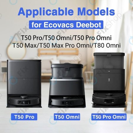 Ecovacs Deebot T50 Omni, T50 Pro Omni, T50 Max, T50 Max Pro Omni, T80 Omni - Főkefe