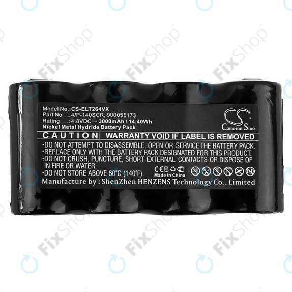 Electrolux Spirit Wet and Dry, ZB264x - Akkumulátor 4/P-140SCR, 900055173 Ni-MH 4.8V 3000mAh HQ