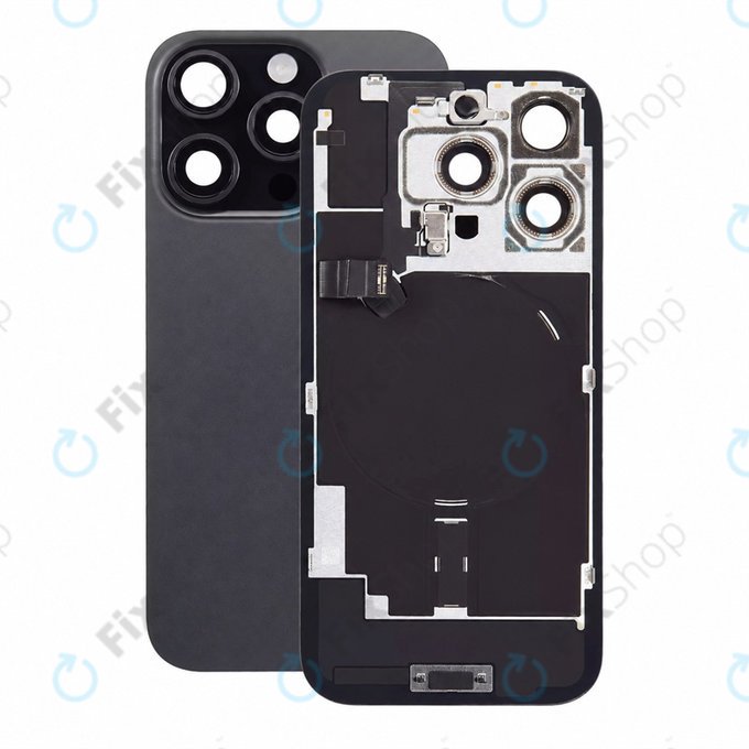 Hátsó ház üveg iPhone 16 Pro készülékhez, Black Titanium, Pulled A