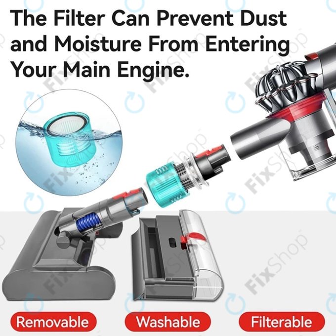 Dyson V-series - Padlófúvóka Submarine mosható szűrővel