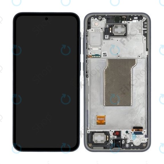 Samsung Galaxy A35 A356B - LCD Kijelző + Érintőüveg + Keret (Awesome Navy) TFT