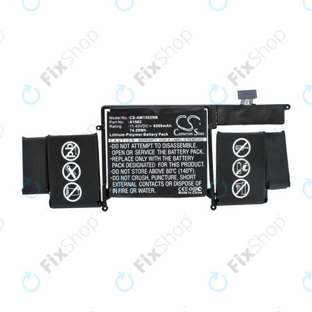 Apple MacBook Pro 13" A1502 (Early 2015) - Akkumulátor A1582 6500mAh HQ