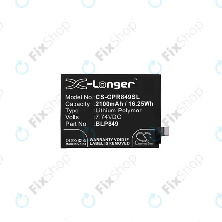 Realme GT 5G RMX2202, GT Neo RMX3031 - Akkumulátor BLP849 2100mAh HQ