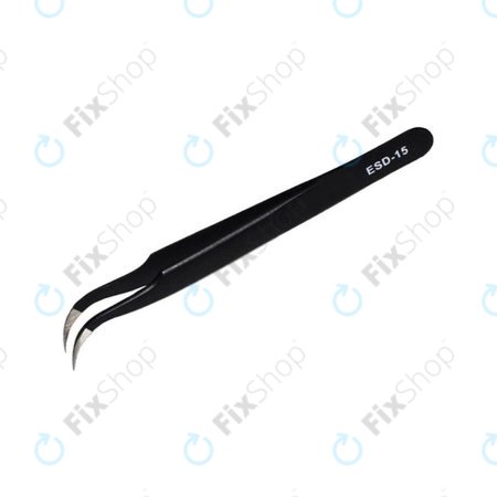 Vetus ESD-15 - Fém Csipesz (Antisztatikus) - Hajlított Hegyű (120mm)