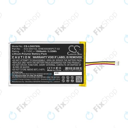 Akkumulátor Logitech G913, G913 TKL, G915, G915TKL, 1500mAh, Li-Pol, 3.7V, 533-000152, HQ