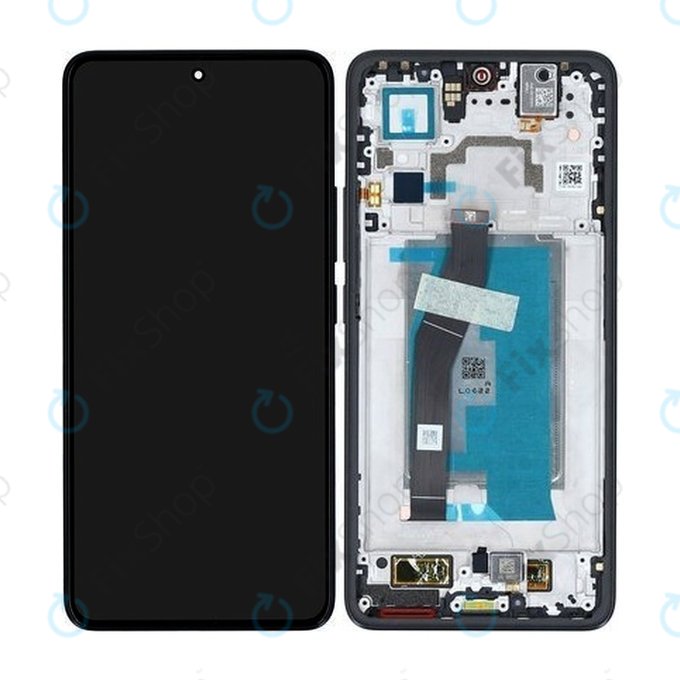 Xiaomi 14T - LCD Kijelző + Érintőüveg + Keret (Titan Black) - 5600030N12A00 Genuine Service Pack